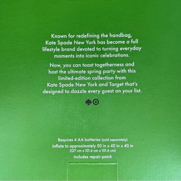 Kate Spade New York Target Strawberry Light Up Inflatable Pool Float Decor NEW - Picture 2 of 3